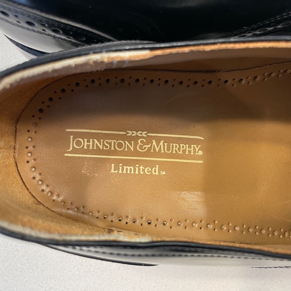 Johnston & Murphy Black Oxford Shoes - Picture 5 of 9